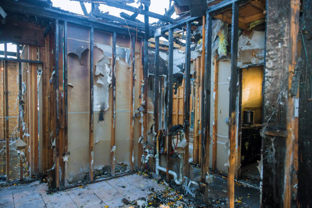 Professional Emergency Fire Cleanup technician working in Compton, CA